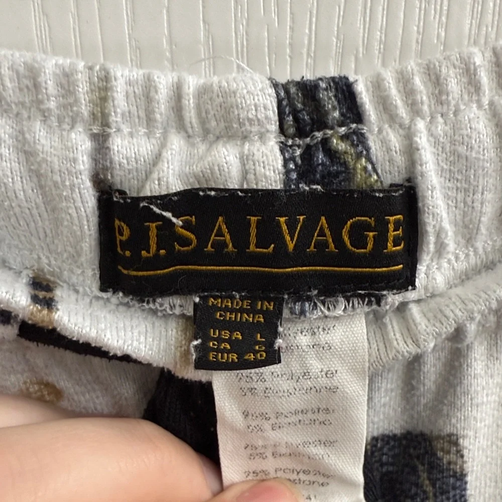 PJ Salvage Wine Celebration Pajama Set Long Sleeve Pants Women’s Large